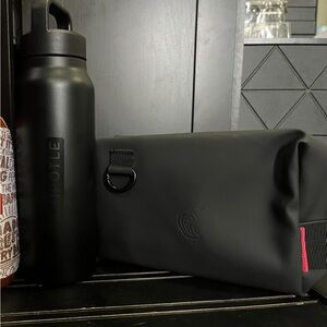 Black Men's Bag and bottle